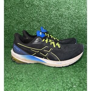 ASICS GT 2000 12 Men Size 12 Black Blue Running Shoes Athletic Sneakers 1011B631